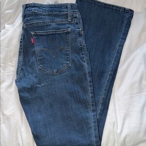 Levi's Women's Dark Blue Flare Jeans